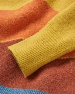 Knitwear|Sweaters|Passenger Vista Recycled Knitted Sweater - Amber Gold AmberGold