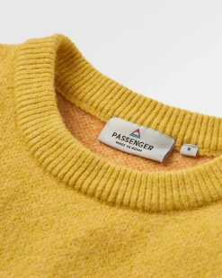 Knitwear|Sweaters|Passenger Vista Recycled Knitted Sweater - Amber Gold AmberGold
