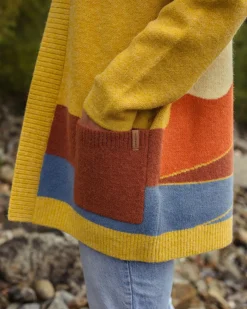 Knitwear|Sweaters|Passenger Vista Recycled Knitted Sweater - Amber Gold AmberGold