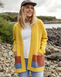 Knitwear|Sweaters|Passenger Vista Recycled Knitted Sweater - Amber Gold AmberGold