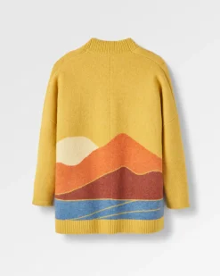 Knitwear|Sweaters|Passenger Vista Recycled Knitted Sweater - Amber Gold AmberGold