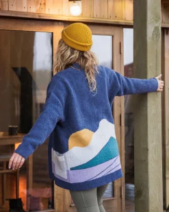 Knitwear|Sweaters|Passenger Vista Recycled Knitted Sweater - Dark Denim DarkDenim
