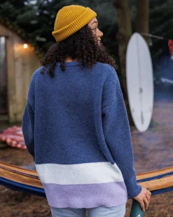 Knitwear|Sweaters|Passenger Vista Recycled Knitted Sweater - Dark Denim DarkDenim