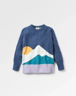 Knitwear|Sweaters|Passenger Vista Recycled Knitted Sweater - Dark Denim DarkDenim