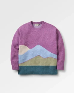 Knitwear|Sweaters|Passenger Vista Recycled Knitted Sweater - Rhubarb