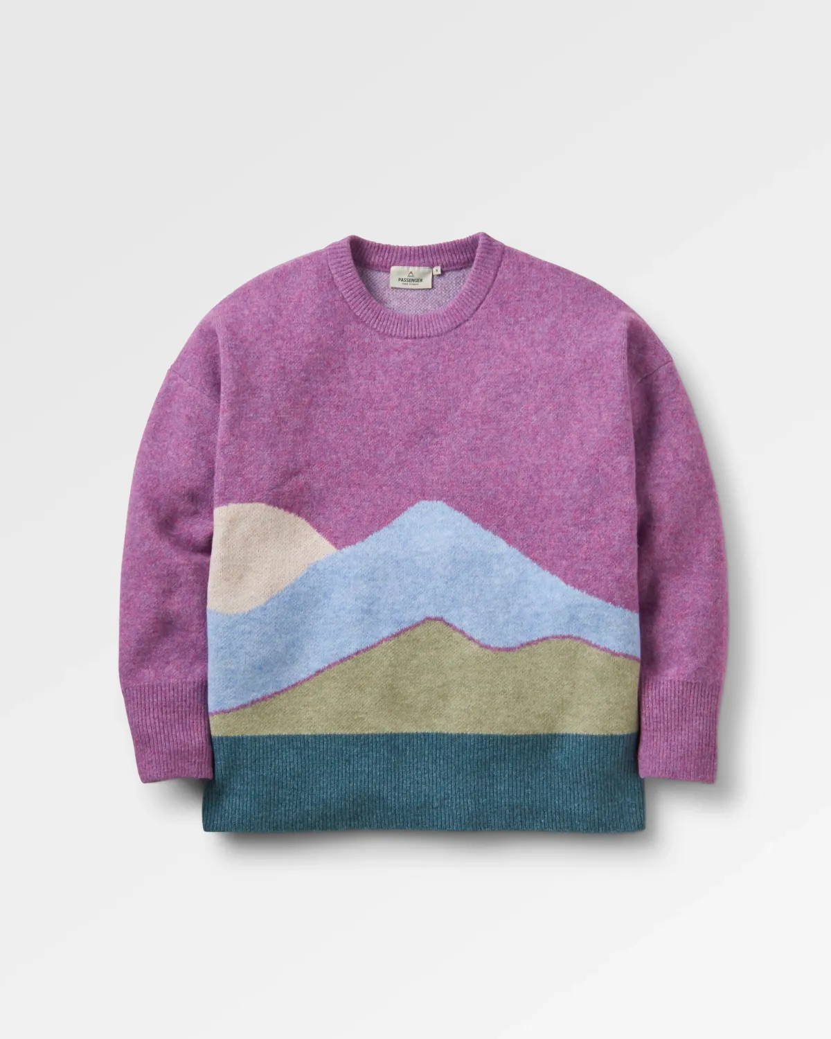 Knitwear|Sweaters|Passenger Vista Recycled Knitted Sweater - Rhubarb