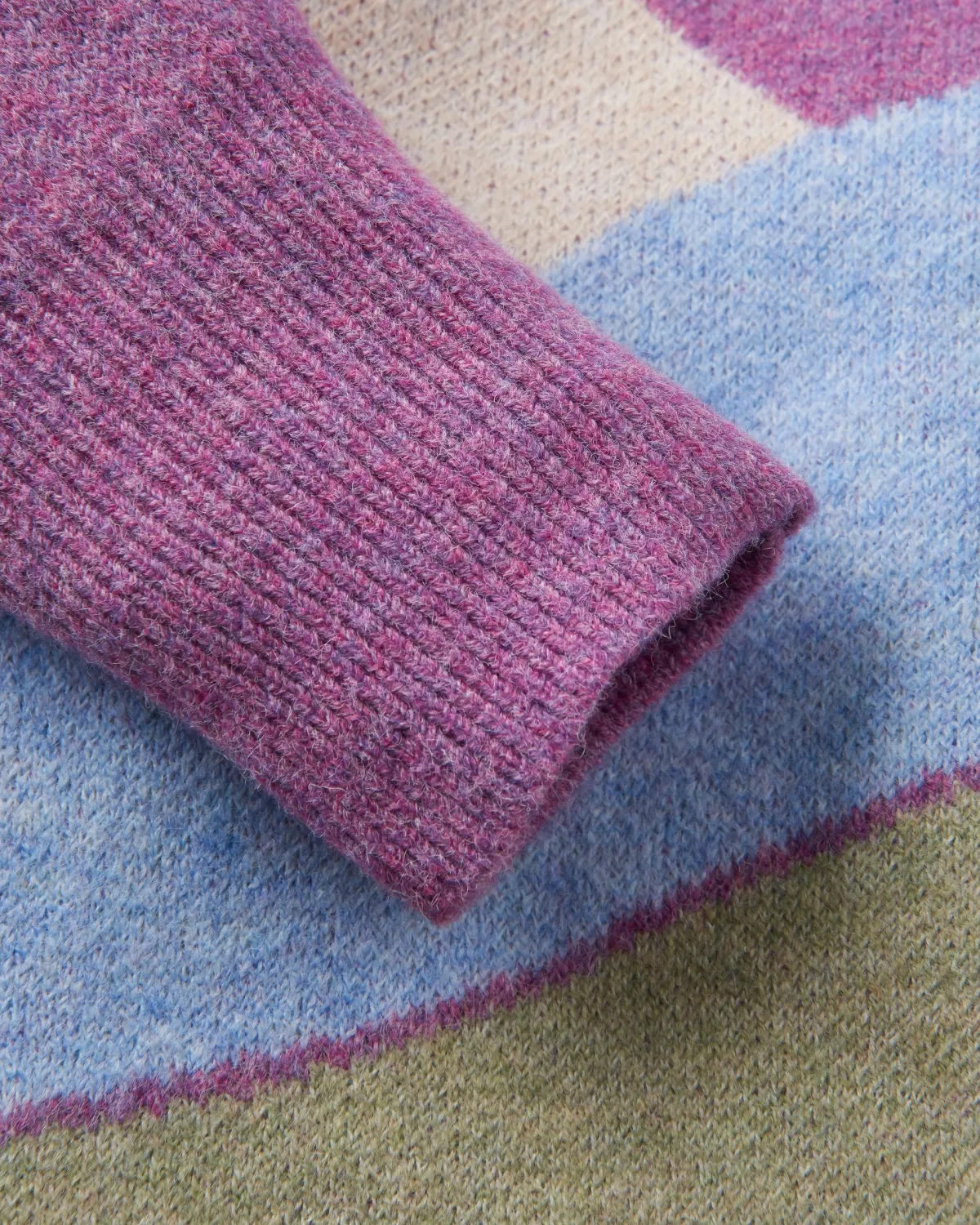 Knitwear|Sweaters|Passenger Vista Recycled Knitted Sweater - Rhubarb