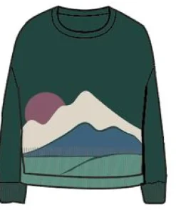 Knitwear|Sweaters|Passenger Vista Recycled Knitted Sweater - Rain Forest RainForest