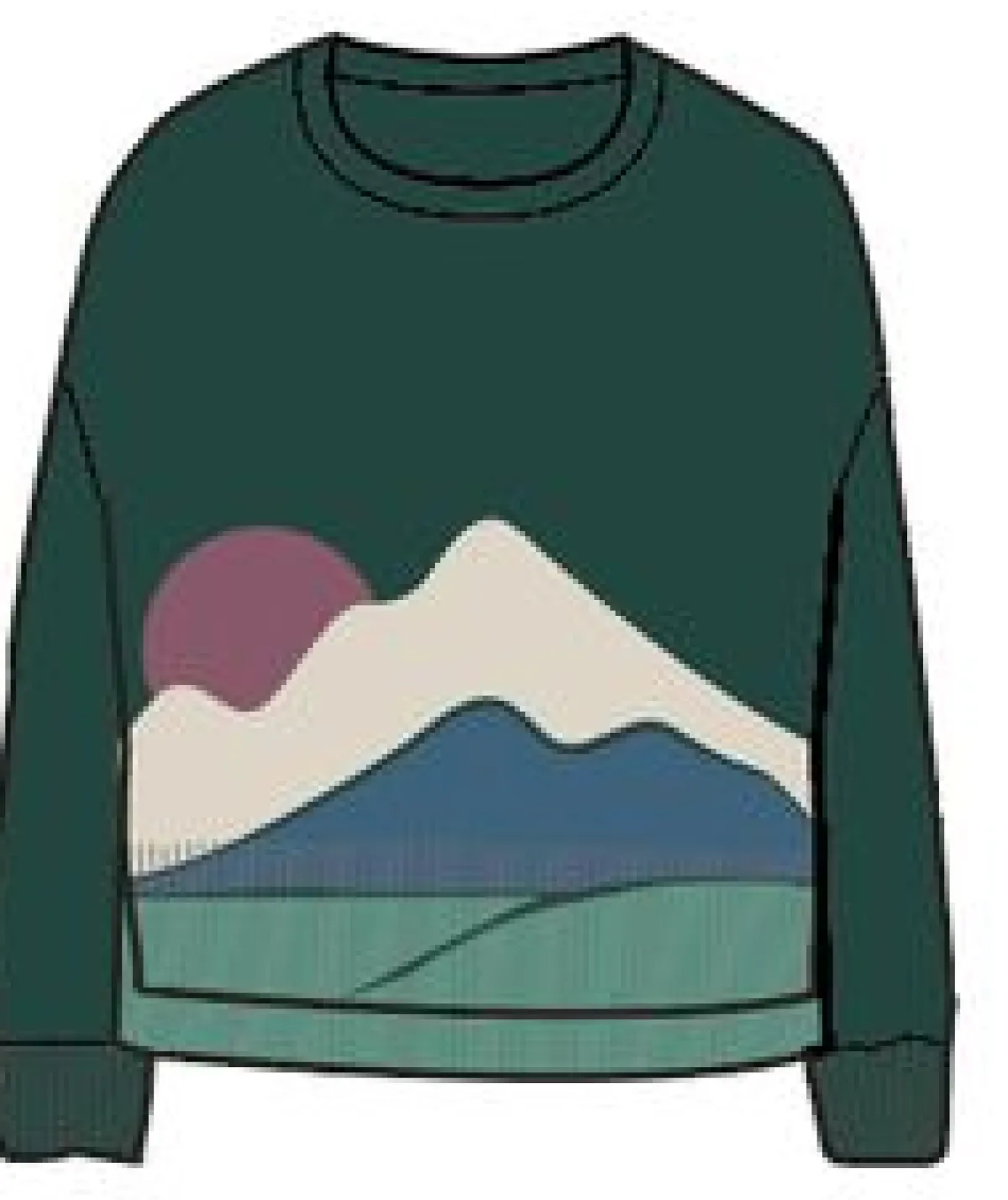 Knitwear|Sweaters|Passenger Vista Recycled Knitted Sweater - Rain Forest RainForest