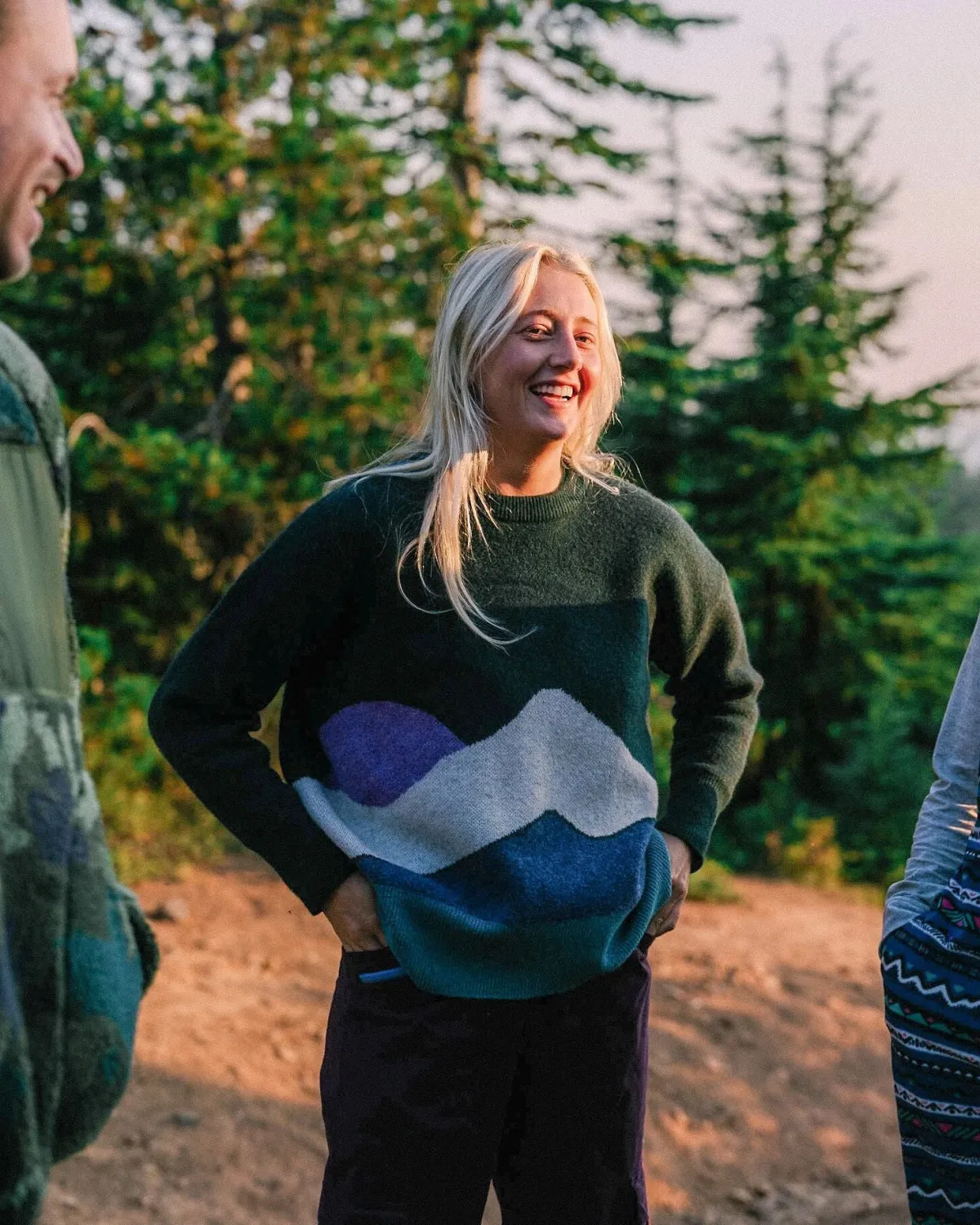 Knitwear|Sweaters|Passenger Vista Recycled Knitted Sweater - Rain Forest RainForest