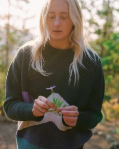 Knitwear|Sweaters|Passenger Vista Recycled Knitted Sweater - Rain Forest RainForest