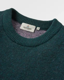 Knitwear|Sweaters|Passenger Vista Recycled Knitted Sweater - Rain Forest RainForest