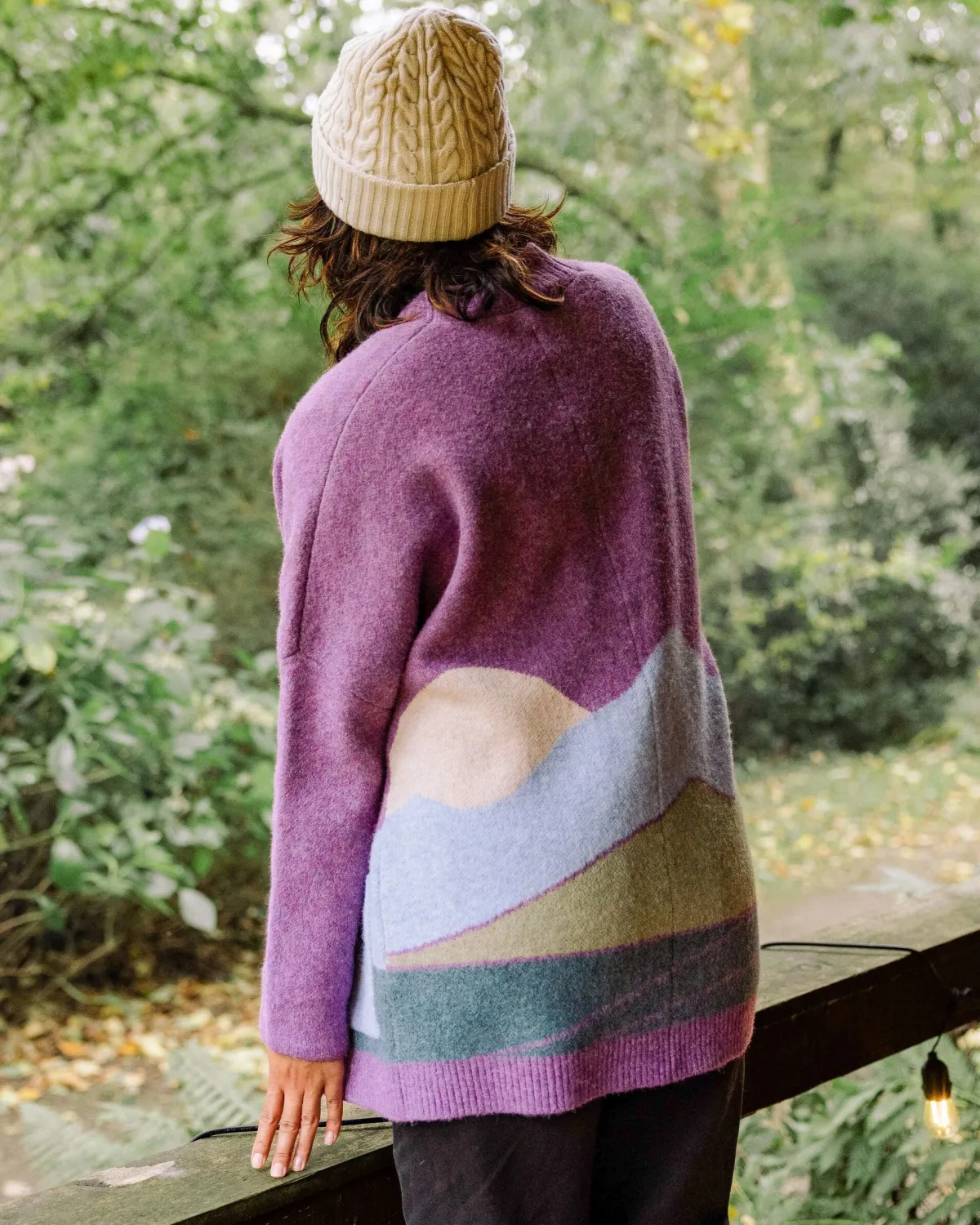 Knitwear|Sweaters|Passenger Vista Recycled Knitted Sweater - Rhubarb