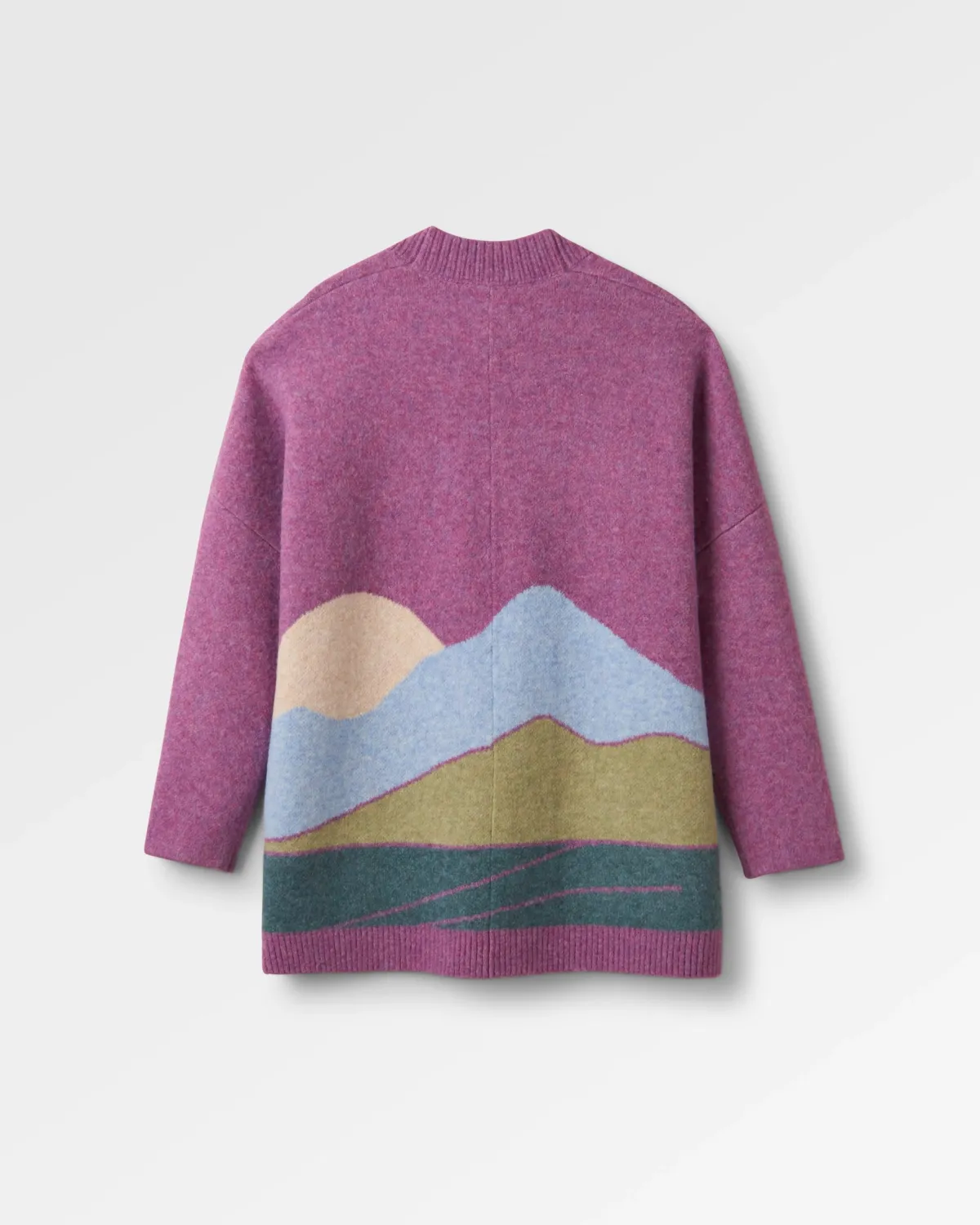 Knitwear|Sweaters|Passenger Vista Recycled Knitted Sweater - Rhubarb