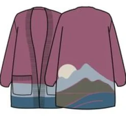 Knitwear|Sweaters|Passenger Vista Recycled Knitted Sweater - Rhubarb