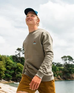 Sweatshirts|Hoodies & Sweatshirts|Passenger Vita Organic Cotton Sweatshirt - Dusty Olive DustyOlive