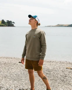 Sweatshirts|Hoodies & Sweatshirts|Passenger Vita Organic Cotton Sweatshirt - Dusty Olive DustyOlive
