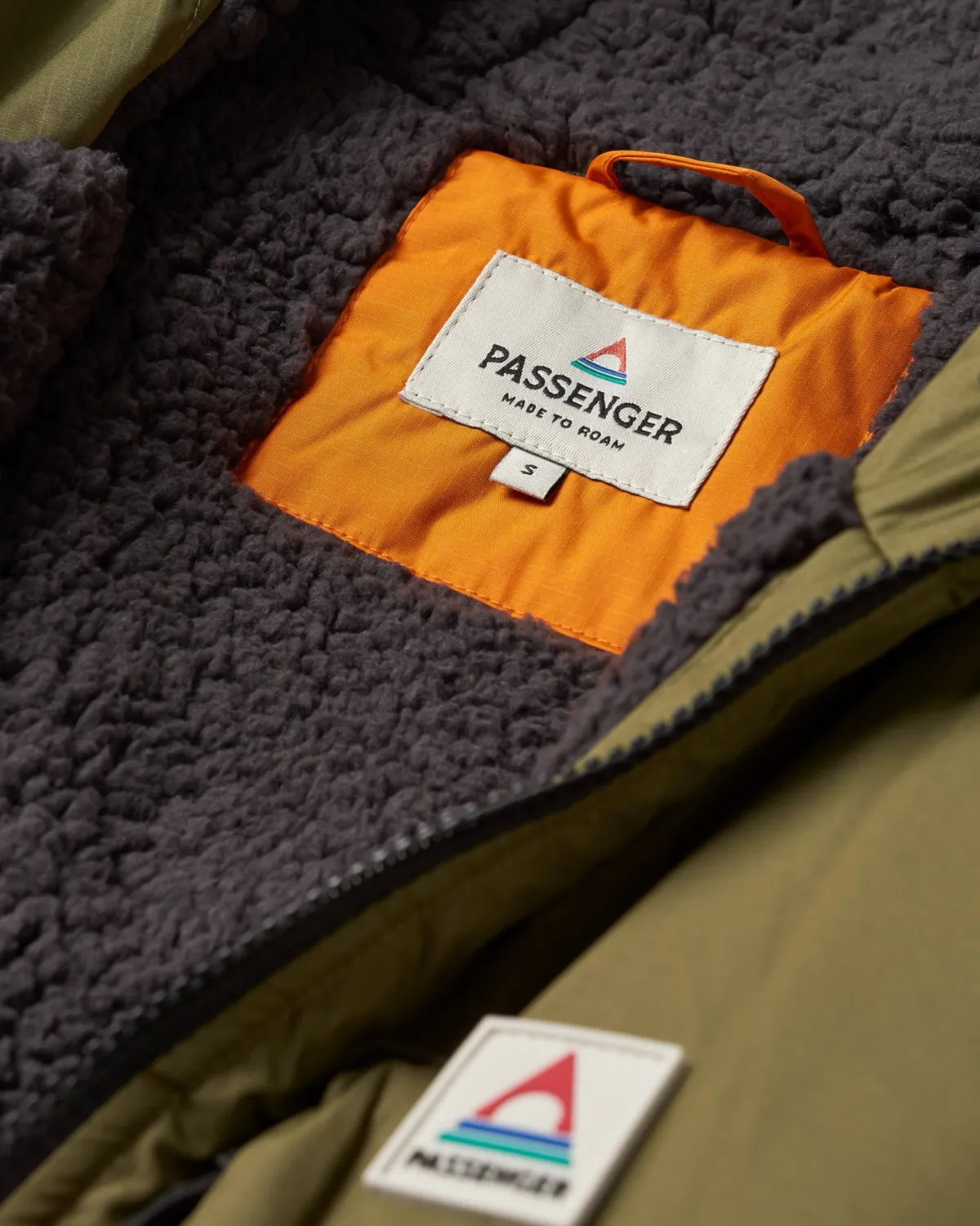 Changing Robes & Surf Ponchos|Changing Robes & Surf Ponchos|Passenger Waves Recycled Sherpa Lined Changing Robe - Khaki Green KhakiGreen