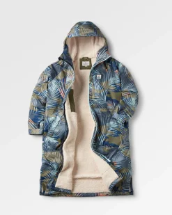 Changing Robes & Surf Ponchos|Changing Robes & Surf Ponchos|Passenger Waves Recycled Sherpa Lined Changing Robe - Palm Camo Apricot PalmCamoApricot