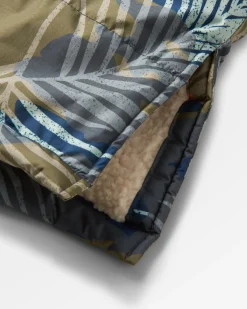 Changing Robes & Surf Ponchos|Changing Robes & Surf Ponchos|Passenger Waves Recycled Sherpa Lined Changing Robe - Palm Camo Apricot PalmCamoApricot