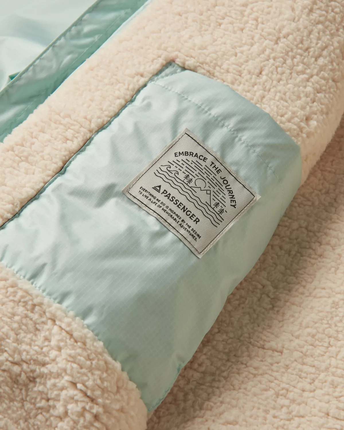 Changing Robes|Changing Robes & Surf Ponchos|Passenger Waves Recycled Sherpa Lined Changing Robe - Surf Spray/Deep Sea SurfSpray/DeepSea