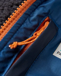 Surf Accessories|Surf Accessories|Passenger Waves Recycled Sherpa Lined Changing Robe - Dark Denim/ Deep Navy DarkDenim/DeepNavy
