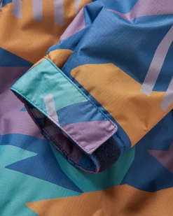 Surf Accessories|Surf Accessories|Passenger Waves Recycled Sherpa Lined Changing Robe - Deep Blue Camo Pattern DeepBlueCamoPattern