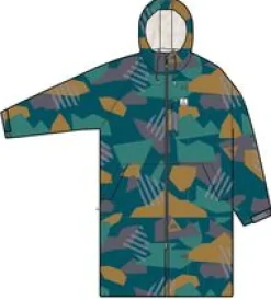 Changing Robes|Changing Robes & Ponchos|Passenger Waves Recycled Sherpa-Lined Changing Robe - Deep Blue Camo Pattern DeepBlueCamoPattern