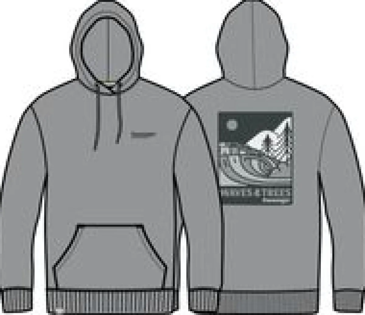 Hoodies|Passenger Waves u0026 Trees Organic Cotton Hoodie - Steel Gray SteelGray