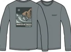 T-Shirts & Tank Tops|Passenger Waves u0026 Trees Organic Cotton Long Sleeve T-Shirt - Stormy Sea StormySea