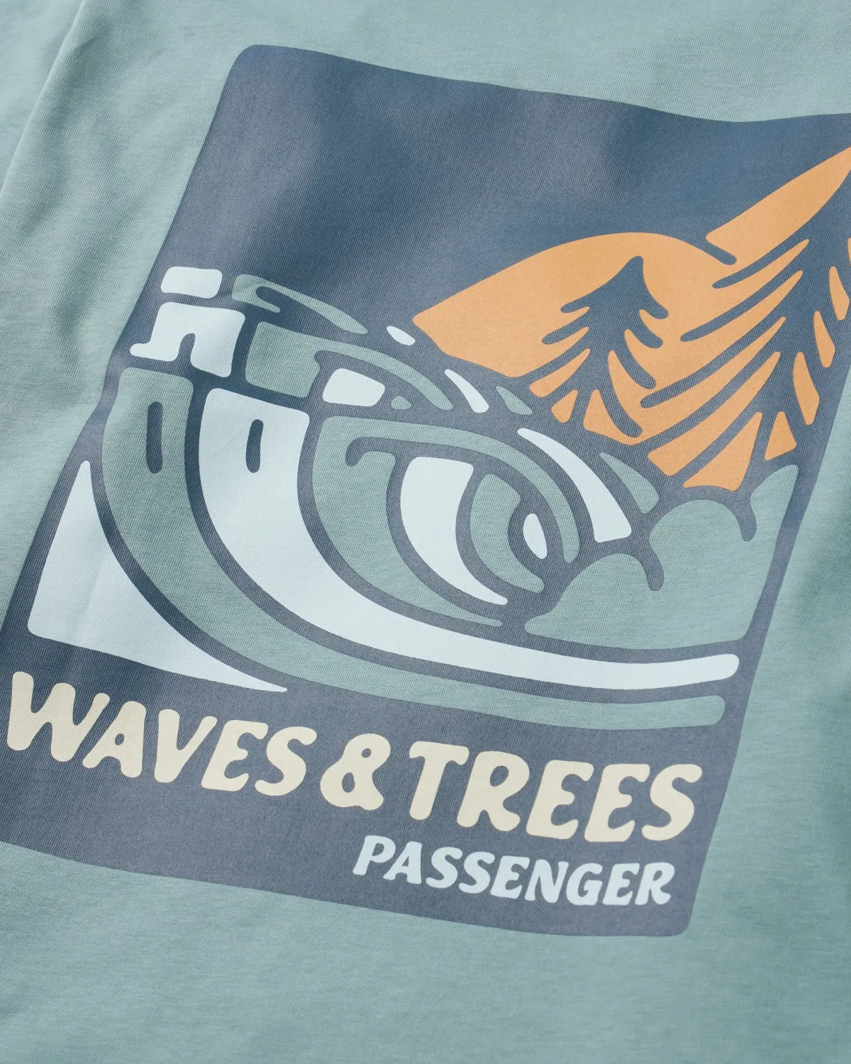 T-Shirts & Tank Tops|Passenger Waves u0026 Trees Organic Cotton Long Sleeve T-Shirt - Stormy Sea StormySea