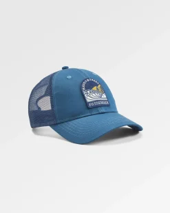 Hats & Caps|Passenger Waves u0026 Trees Organic Cotton Trucker Hat - Tidal Blue TidalBlue