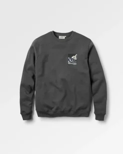 Sweatshirts|Hoodies & Sweatshirts|Passenger Waves u0026 Trees Organic Cotton Long Sleeve Sweatshirt - Charcoal