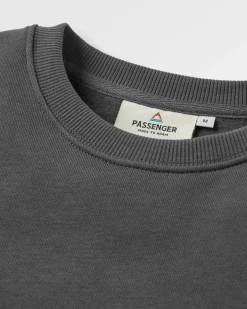 Sweatshirts|Hoodies & Sweatshirts|Passenger Waves u0026 Trees Organic Cotton Long Sleeve Sweatshirt - Charcoal