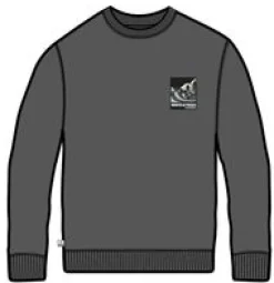 Sweatshirts|Hoodies & Sweatshirts|Passenger Waves u0026 Trees Organic Cotton Long Sleeve Sweatshirt - Charcoal