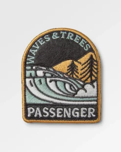 Backpacks & Bags|Passenger Waves u0026 Trees Patch - Mustard Yellow MustardYellow