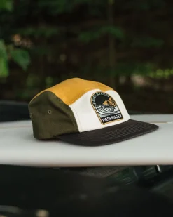 Hats & Caps|Caps & Hats|Passenger Waves u0026 Trees Recycled 5 Panel Hat - Khaki Green KhakiGreen
