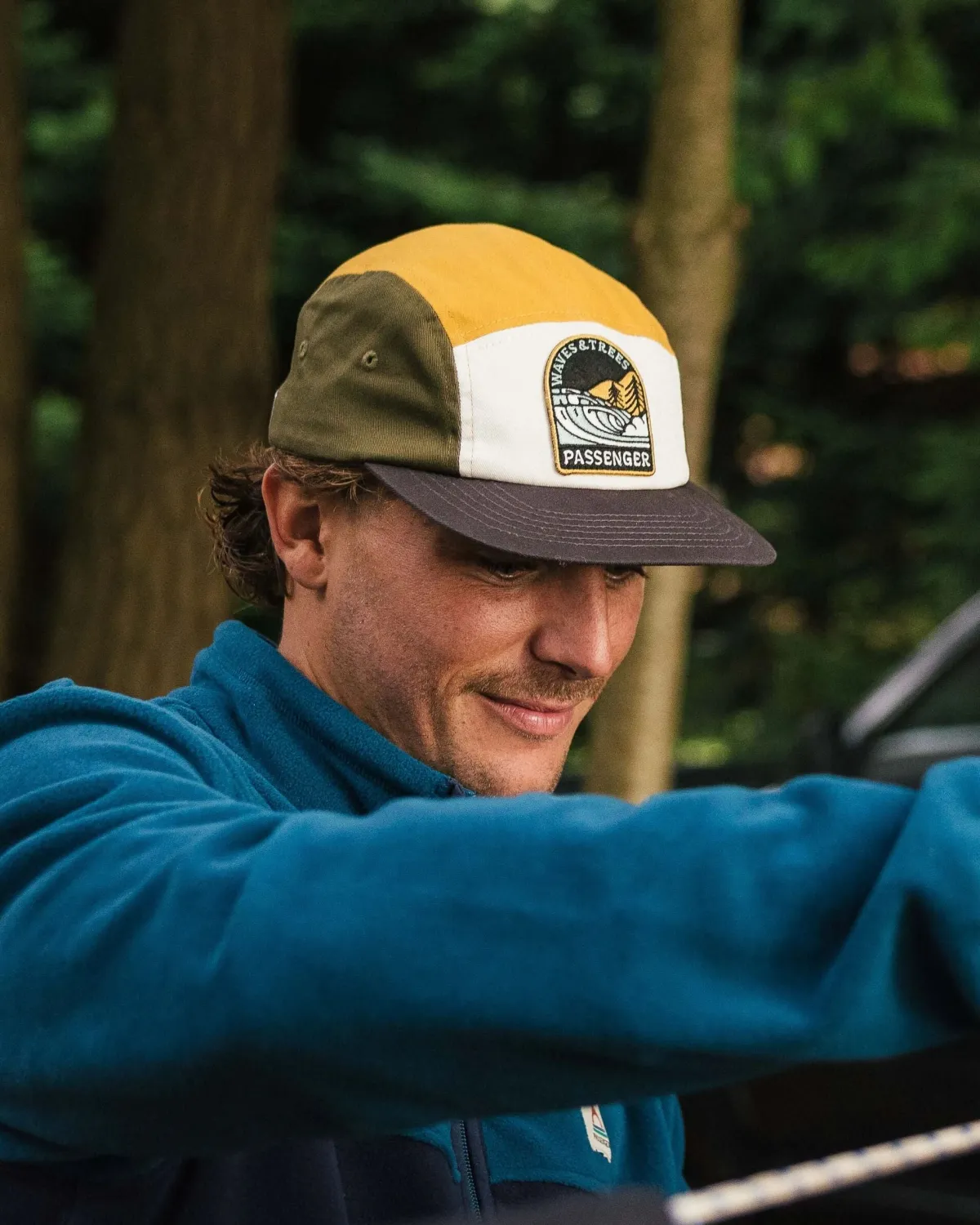 Hats & Caps|Caps & Hats|Passenger Waves u0026 Trees Recycled 5 Panel Hat - Khaki Green KhakiGreen