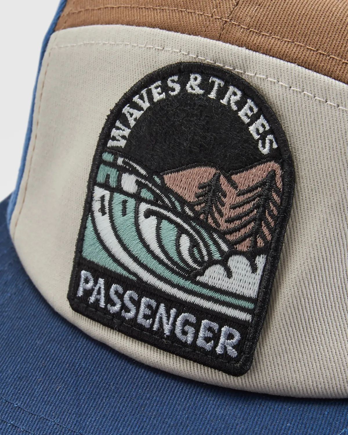 Hats & Caps|Caps & Hats|Passenger Waves u0026 Trees Recycled 5 Panel Hat - Moonlight Blue MoonlightBlue