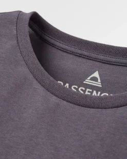 T-Shirts & Tank Tops|Passenger Waves u0026 Trees Recycled Long Sleeve T-Shirt - Charcoal