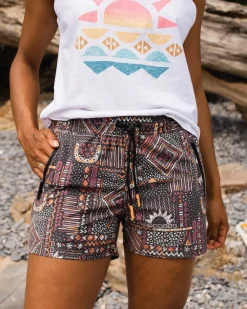 Shorts|Shorts|Passenger Way Out Recycled All Purpose Shorts - Vintage Patchwork Black/Multi VintagePatchworkBlack/Multi