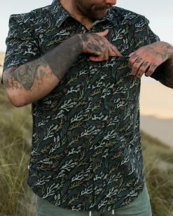 Shirts|Passenger Way Ripstop Short Sleeve Shirt - Ocean Current Black OceanCurrentBlack