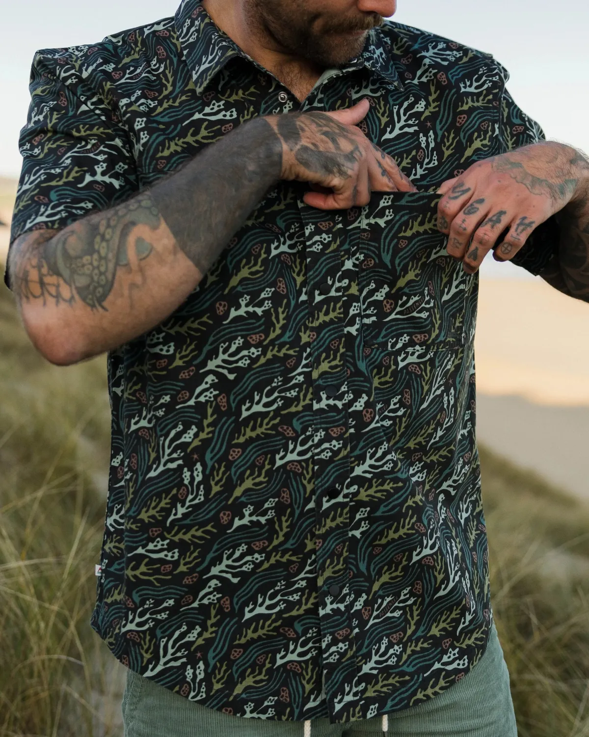 Shirts|Passenger Way Ripstop Short Sleeve Shirt - Ocean Current Black OceanCurrentBlack