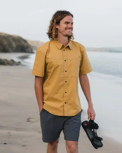 Shirts|Passenger Way Ripstop Short Sleeve Shirt - Mustard Gold MustardGold