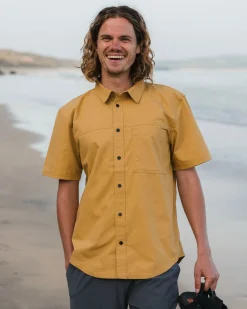 Shirts|Passenger Way Ripstop Short Sleeve Shirt - Mustard Gold MustardGold