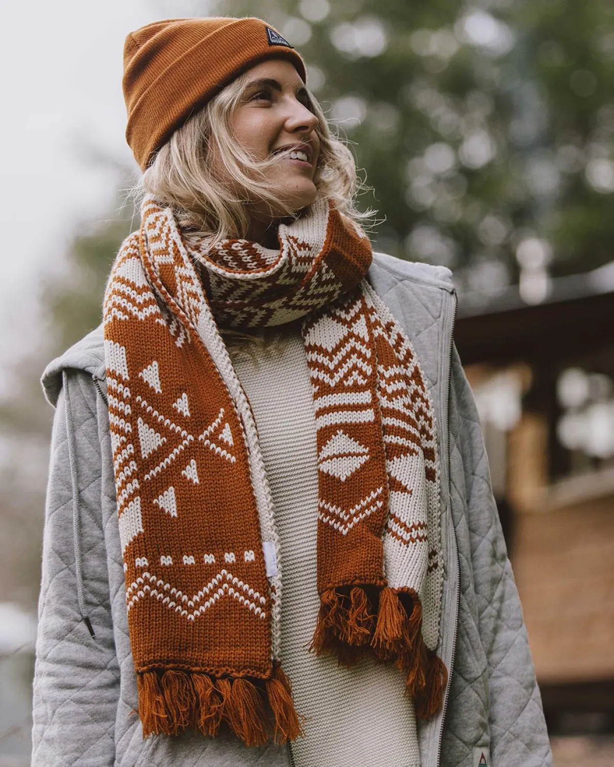 Neckwear|Scarves & Neckwear|Passenger West Coast Recycled Acrylic Scarf - Glazed Ginger GlazedGinger