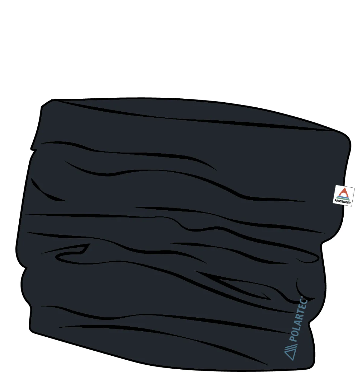 Neckwear|Outdoor Active|Passenger Wintergreen Recycled Polartec® Thermal Neck Gaiter - Black