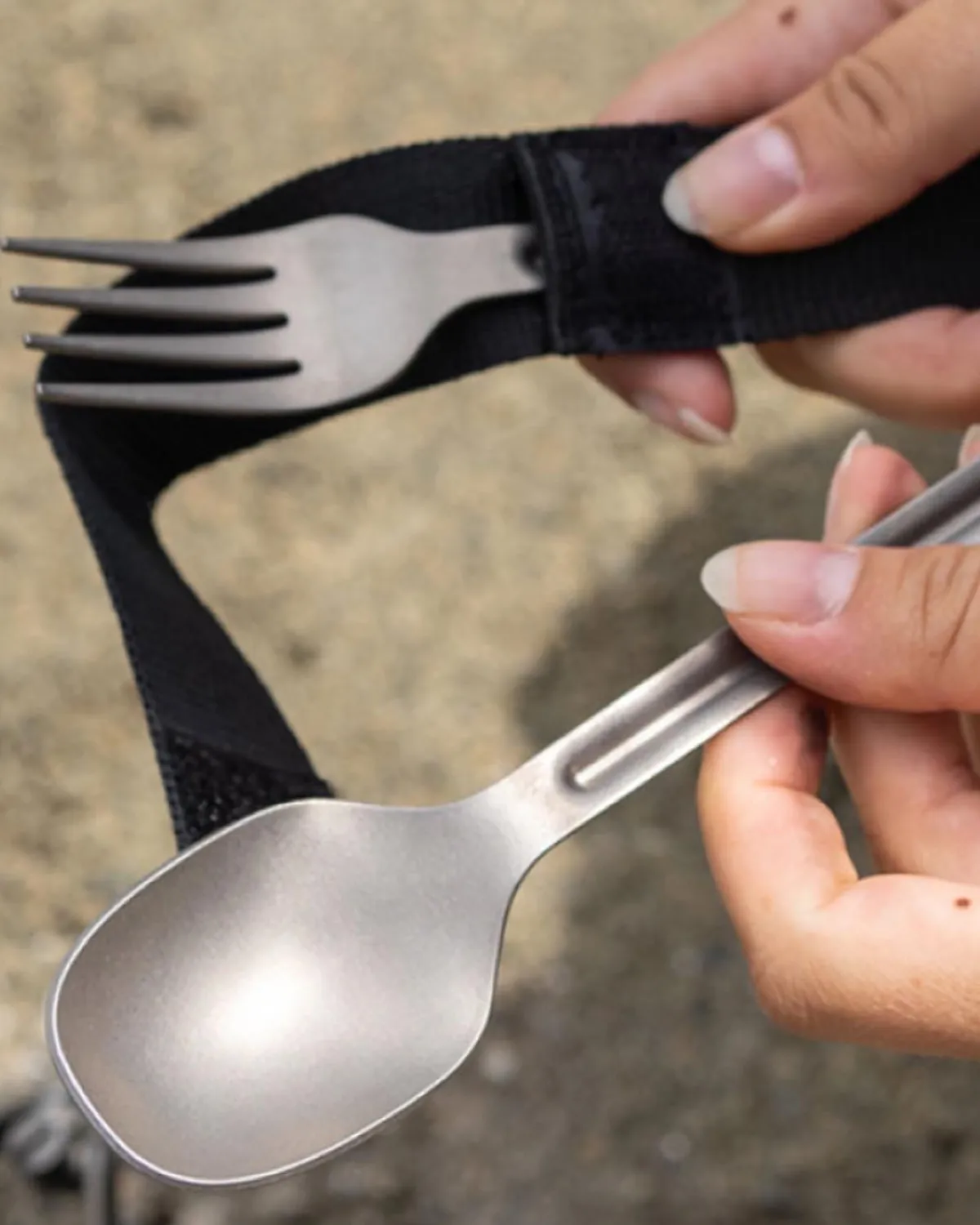 Outdoor Kitchenware|Passenger Wolf u0026 Grizzly Titanium Cutlery - Silver