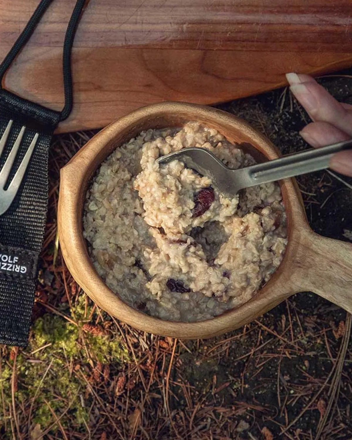 Outdoor Kitchenware|Passenger Wolf u0026 Grizzly Titanium Cutlery - Silver