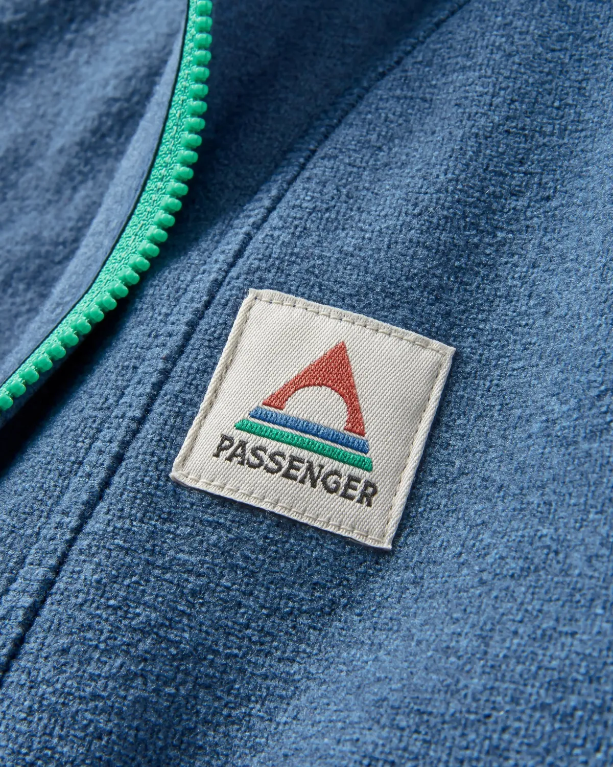 Hoodies|Tops|Passenger Women's Crest Recycled Polartec Fleece Hoodie - Dark Denim Marl DarkDenimMarl
